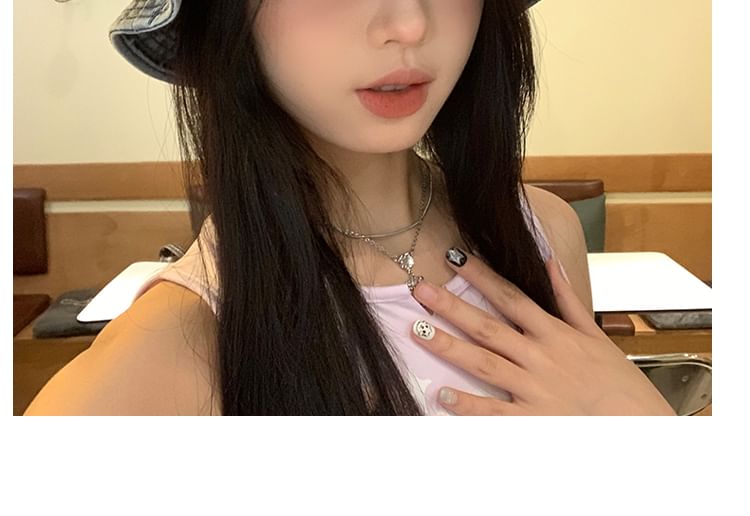 Washed Hat Bucket Denim