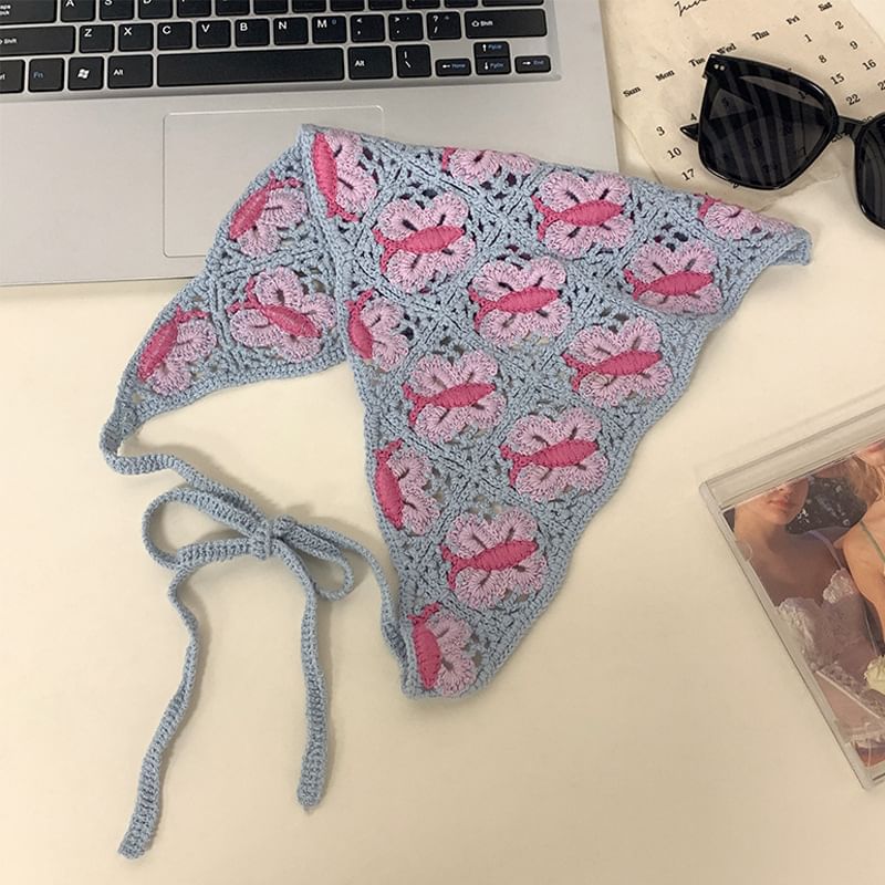 Knit Crochet Headkerchief
