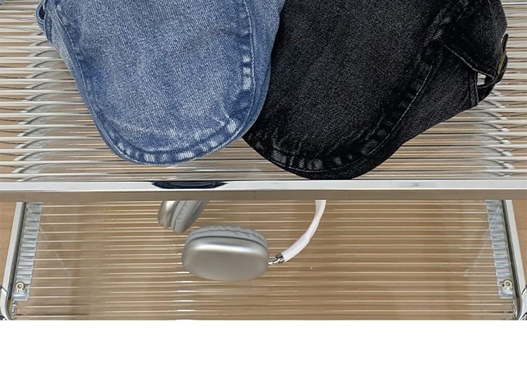 Washed Denim Cap Flat