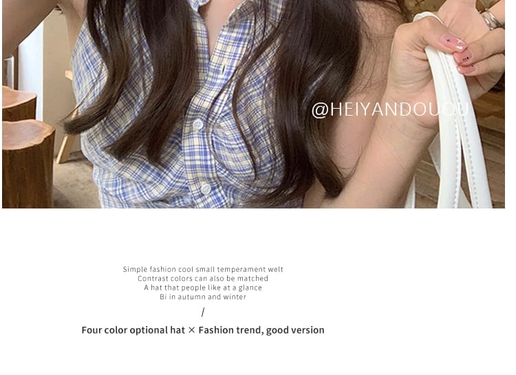 Cap Denim Newsboy Washed