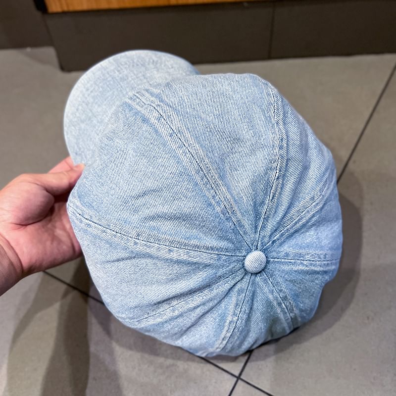 Newsboy Washed Denim Cap
