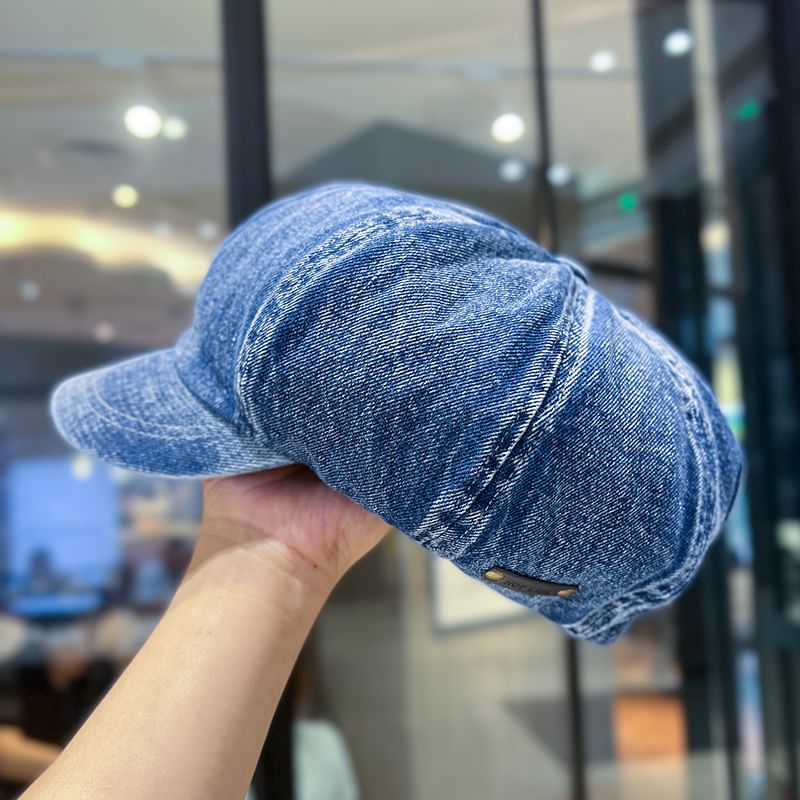Newsboy Washed Denim Cap