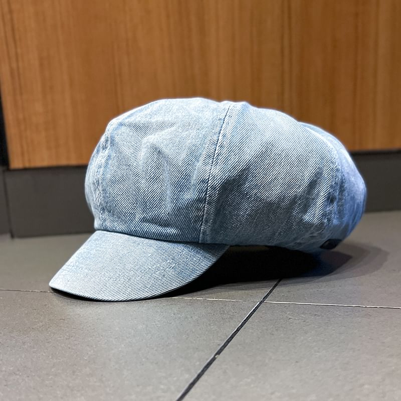Newsboy Washed Denim Cap