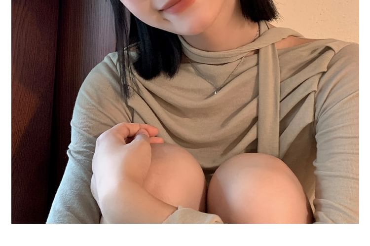 Beret Denim Floral Accent