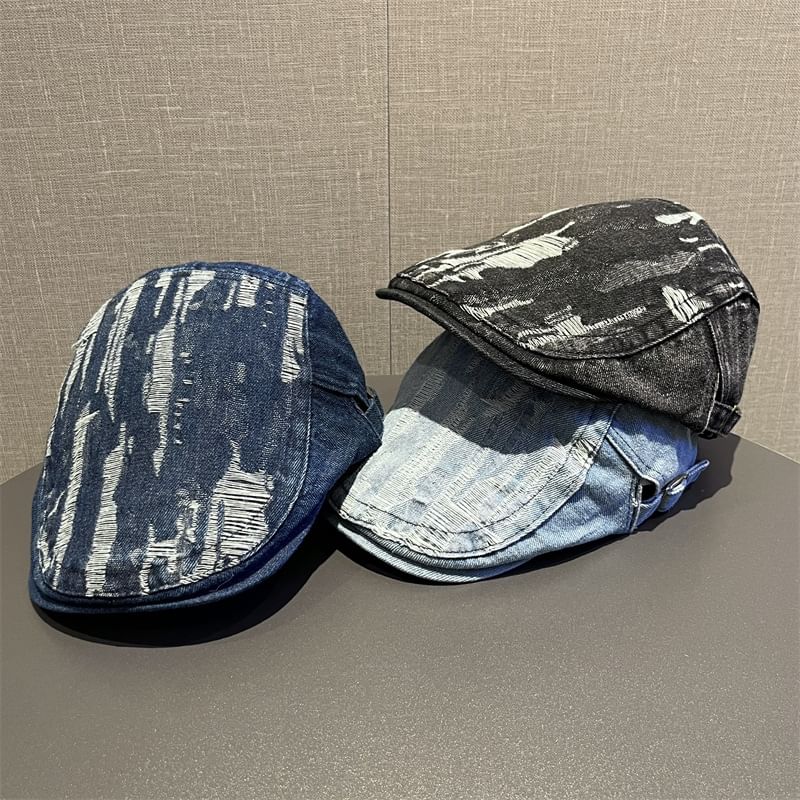Cap Flat Distressed Washed