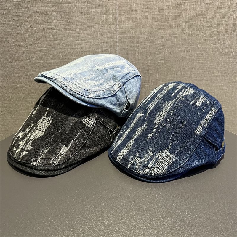 Cap Flat Distressed Washed