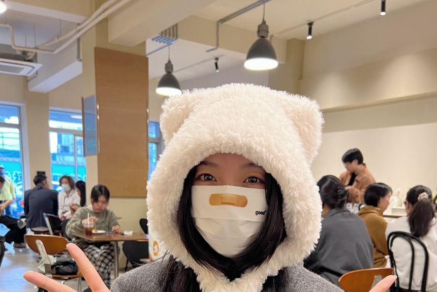 Hat Cat Ear Trapper Chenille