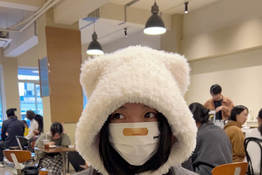 Hat Cat Ear Trapper Chenille