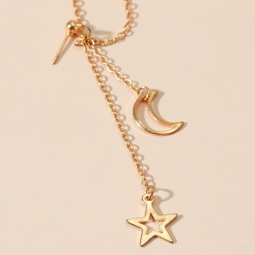 Ear Cuff Star Pendant Moon Alloy