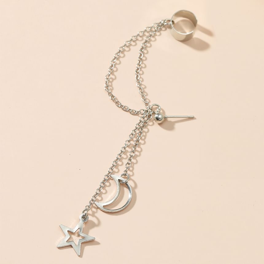 Ear Cuff Star Pendant Moon Alloy
