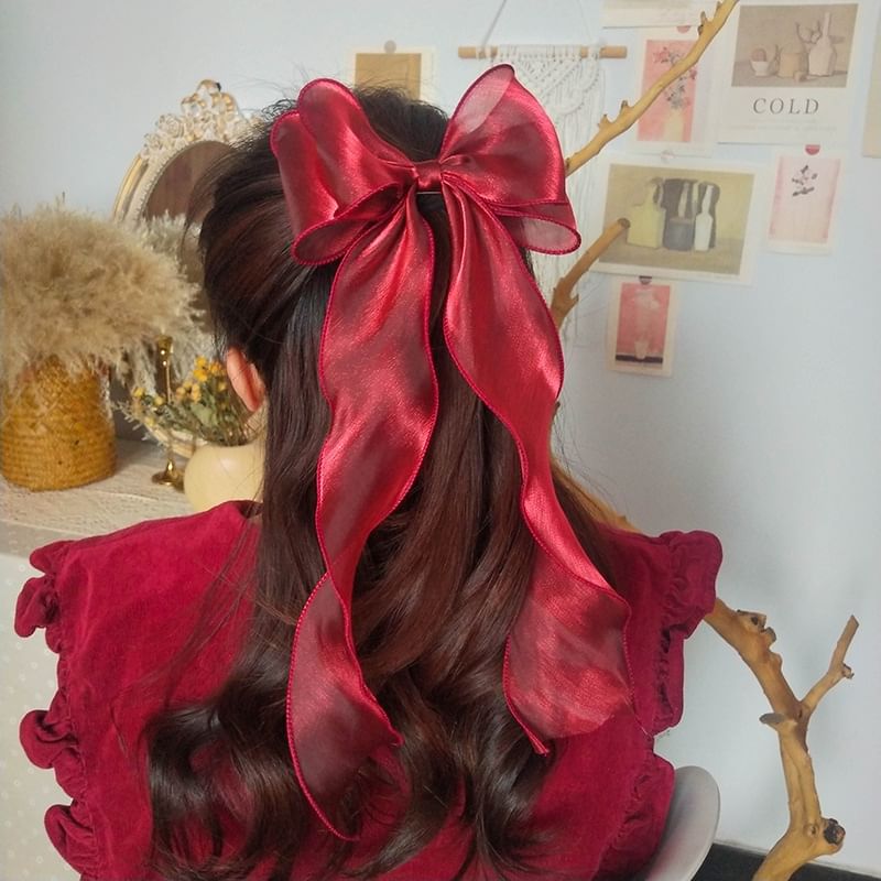 Bow Mesh Hair Clip