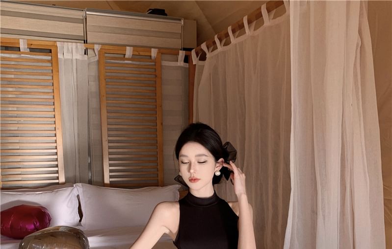 A-Line Two Maxi Dress Tone Sleeveless