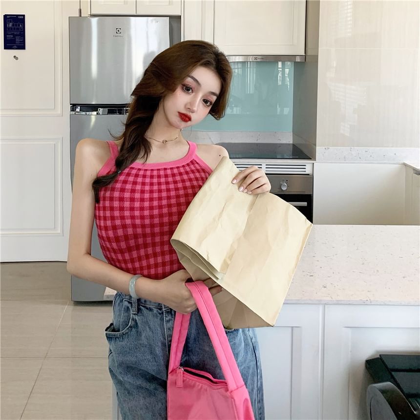 Cami Check Top
