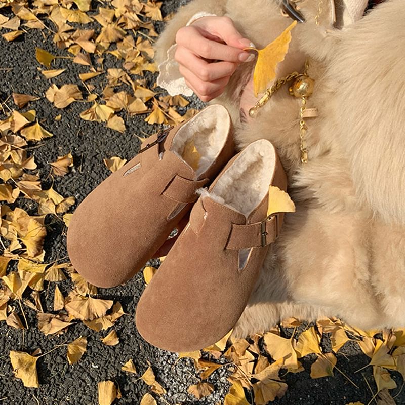 Fleece-Lined Slip-Ons