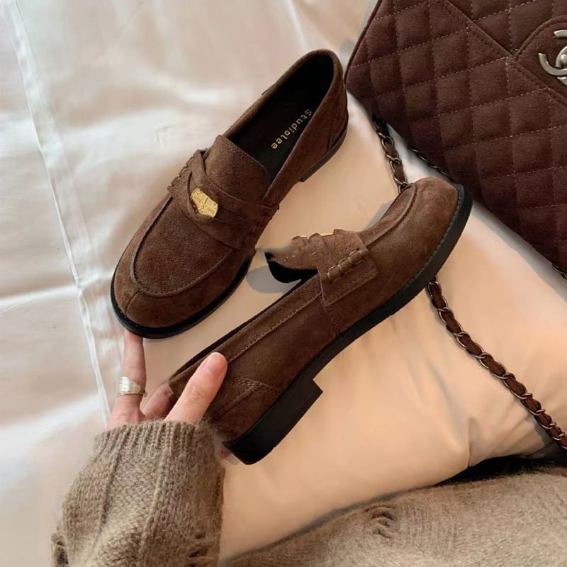 Leather Loafers Faux