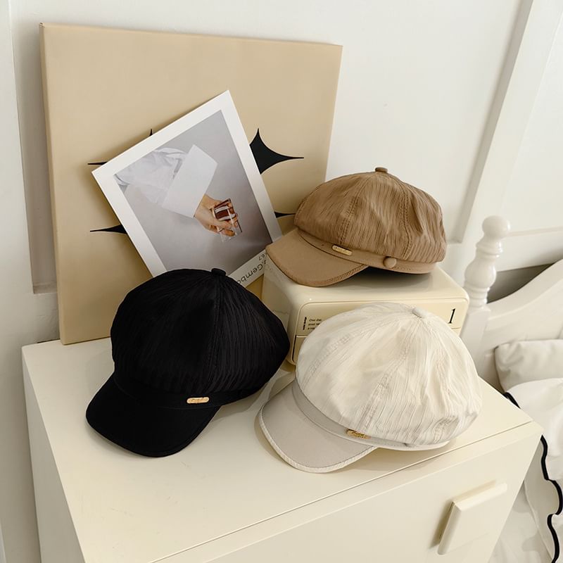 Newsboy Cap Metal Plate