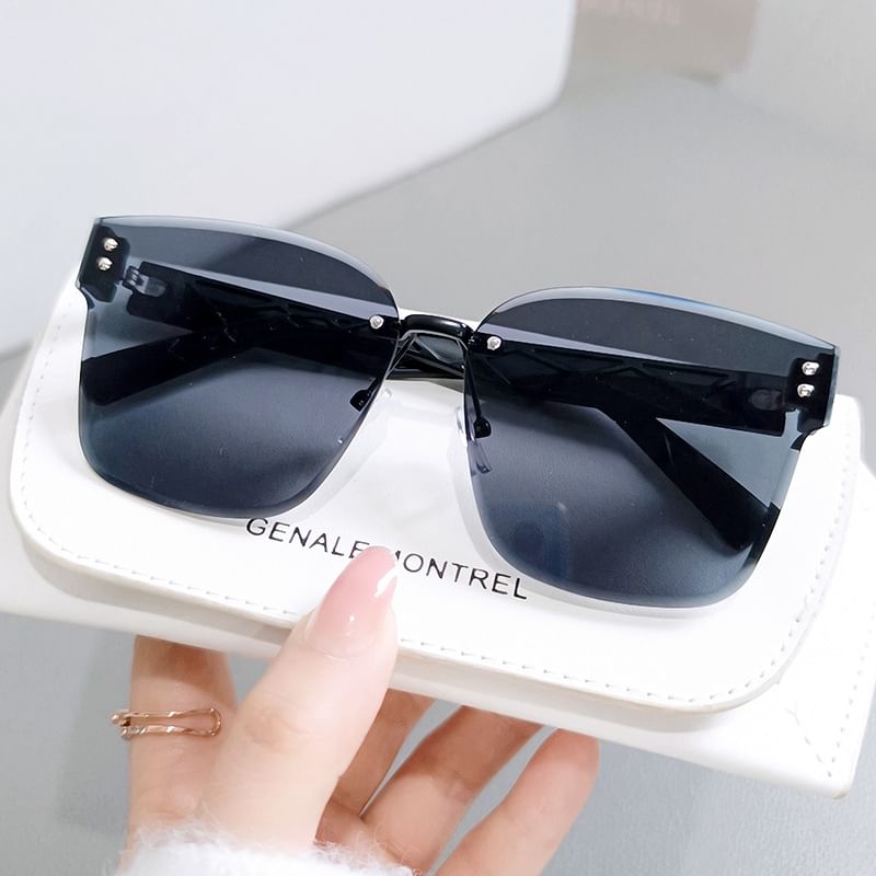 Frameless Square Sunglasses
