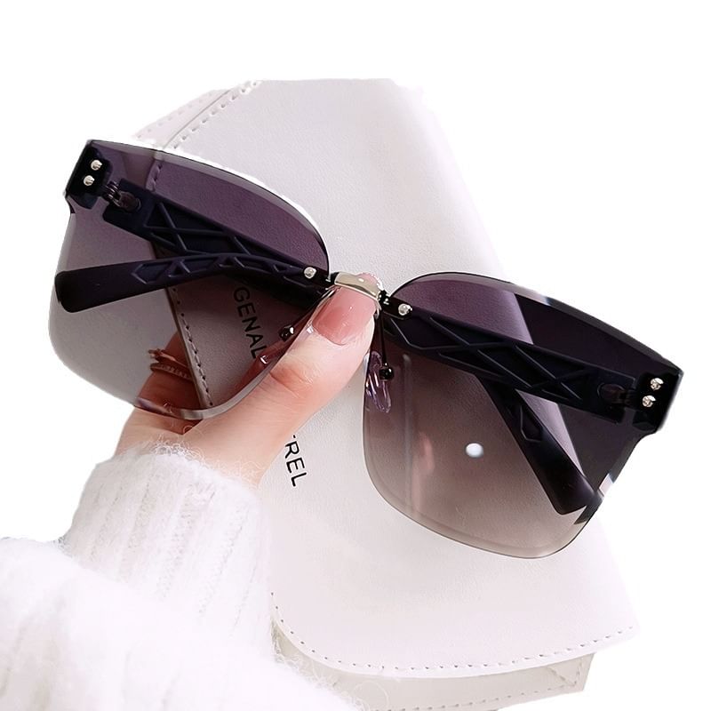 Frameless Square Sunglasses