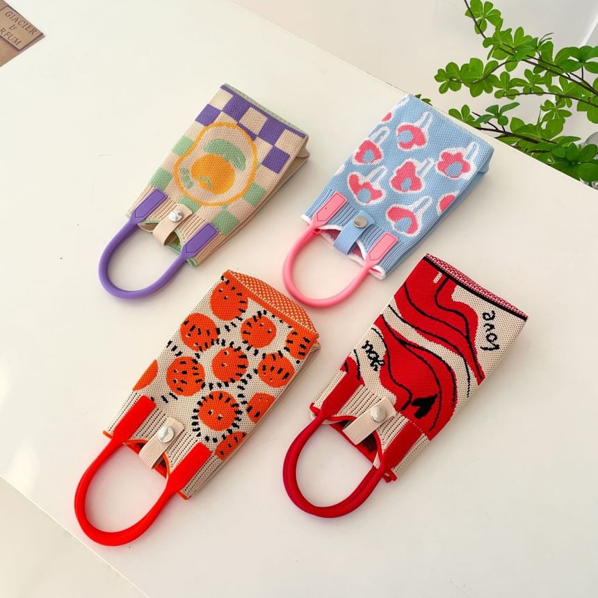 Handle Knit Crossbody Bag Top