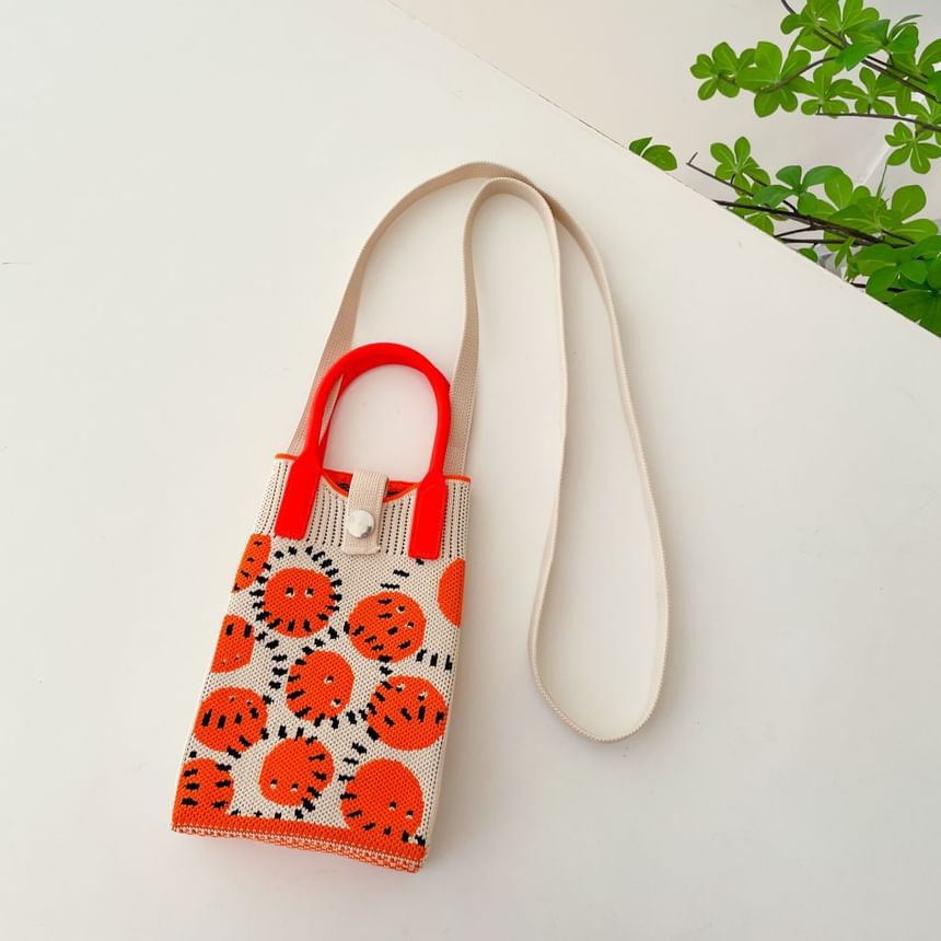 Handle Knit Crossbody Bag Top