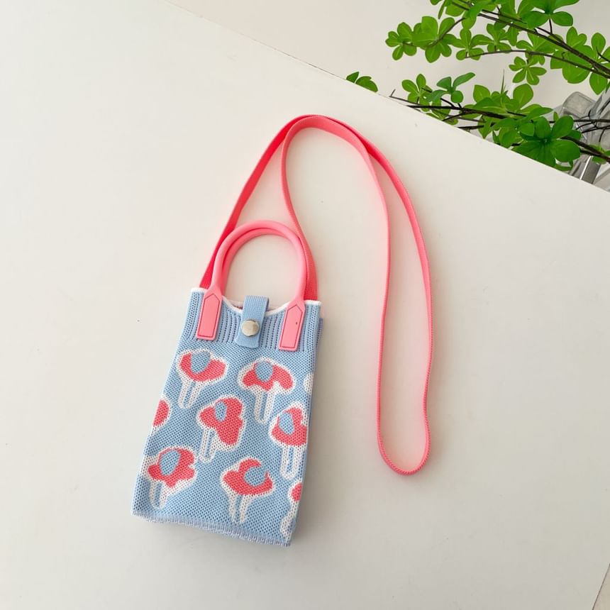 Handle Knit Crossbody Bag Top