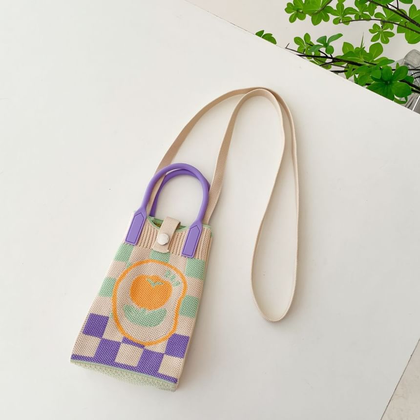Handle Knit Crossbody Bag Top