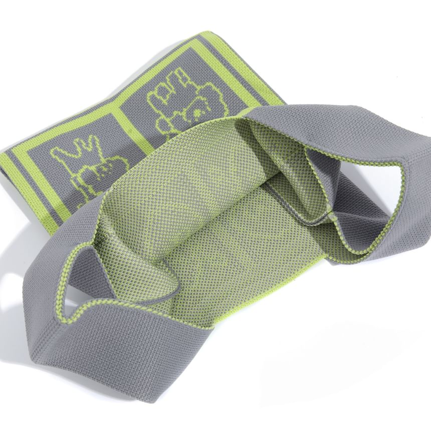 Jacquard Tote Dog Knit Bag