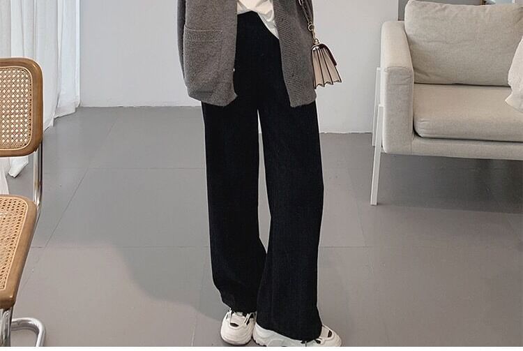 Button-Up Cardigan V-Neck Letter Embroidered