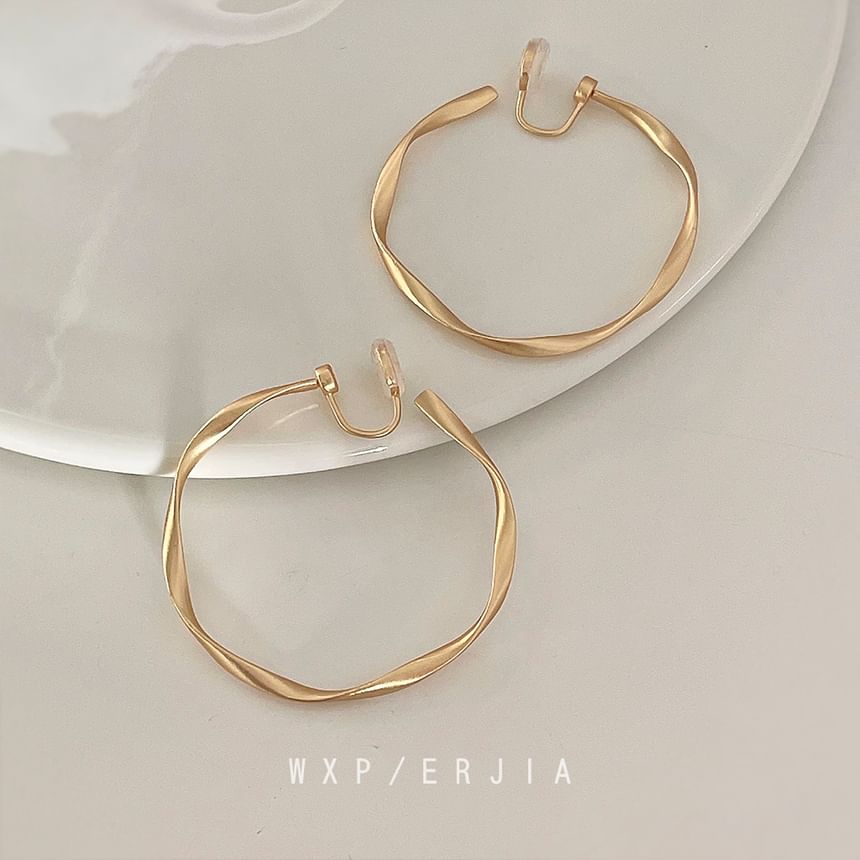 Cuff Alloy Ear Twisted Hoop