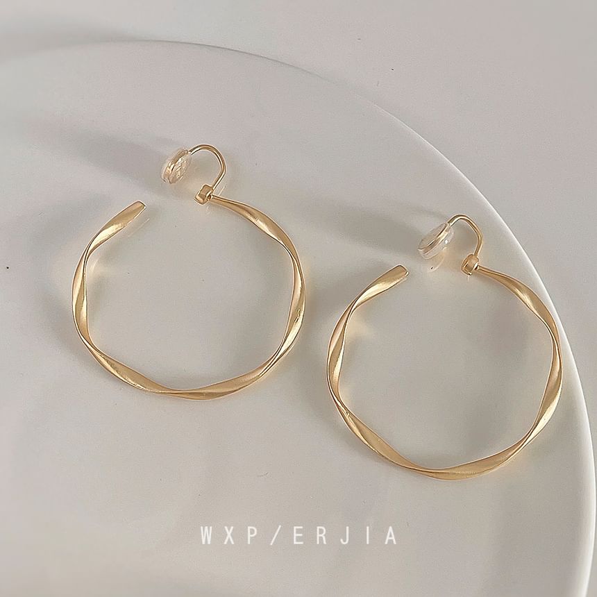Cuff Alloy Ear Twisted Hoop