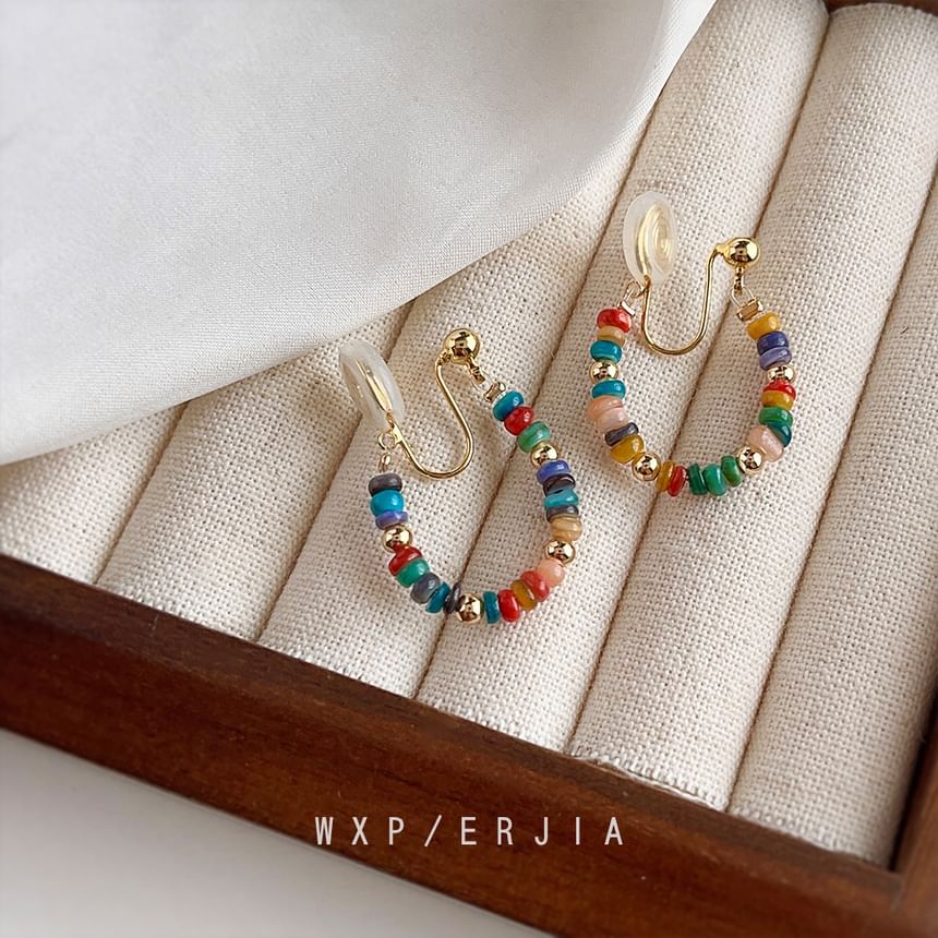 Cuff Bead Hoop Ear Alloy