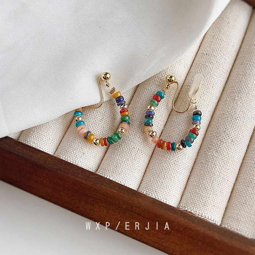 Cuff Bead Hoop Ear Alloy