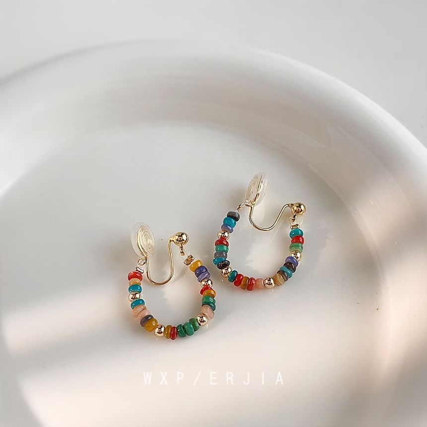 Cuff Bead Hoop Ear Alloy