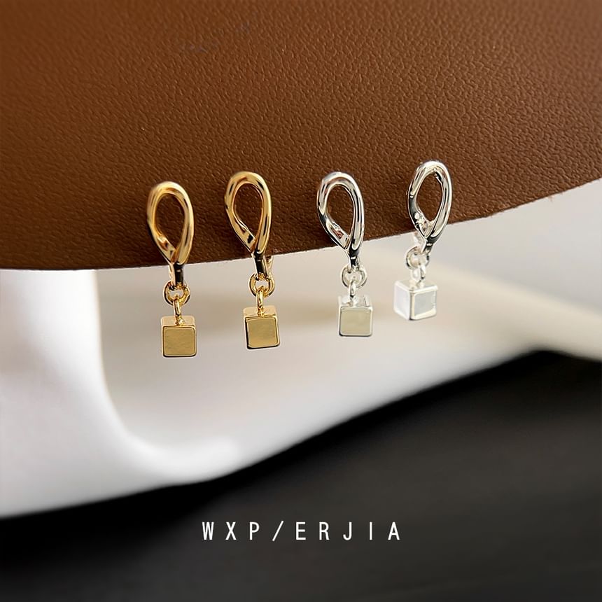 Cuff Drop Alloy Earring Cube