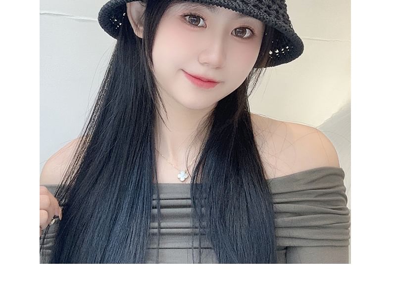 Foldable Bucket Straw Hat