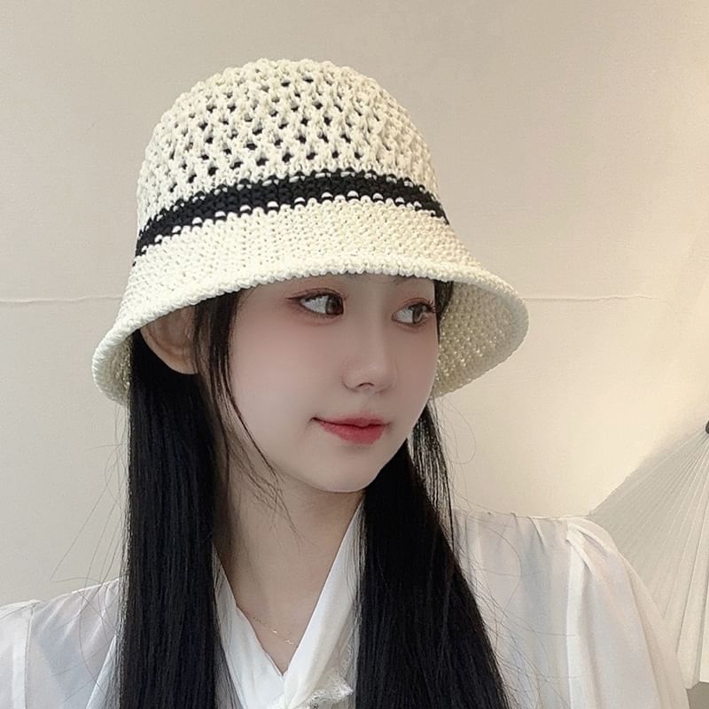 Bucket Straw Foldable Hat