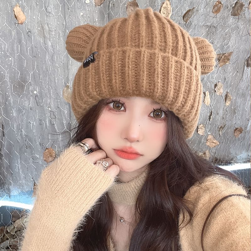 Beanie Ear Bear Knit