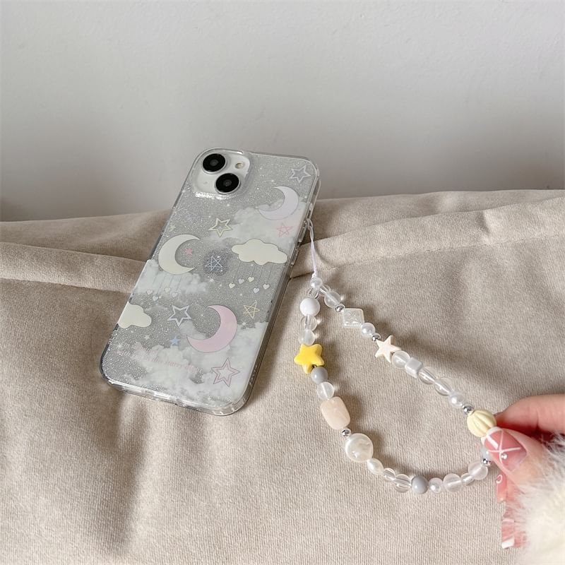 Moon Cloud Phone Case - iPhone 15 Pro Max / 15 Pro / 15 / 14 Pro Max / 14 Pro / 14 / 13 Pro Max / 13 Pro / 13 / 12 Pro Max / 12 Pro / 12 / 11