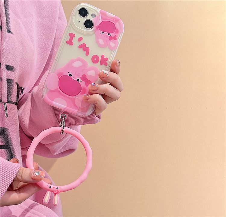 Pad Phone Lanyard Animal with Strap Hoop