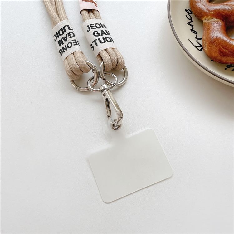 Pad with Lettering Lanyard Phone