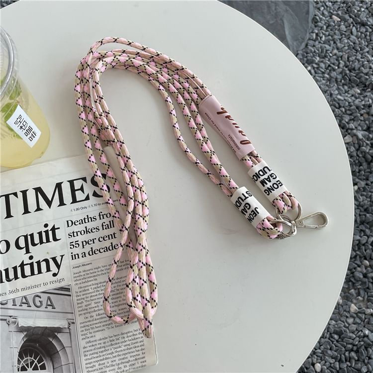 Pad with Lettering Lanyard Phone