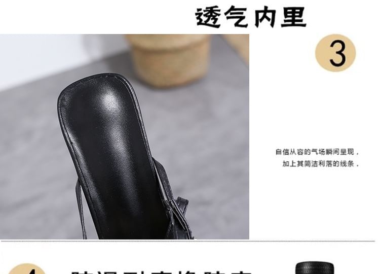 Sandals Strap High Ankle Heel