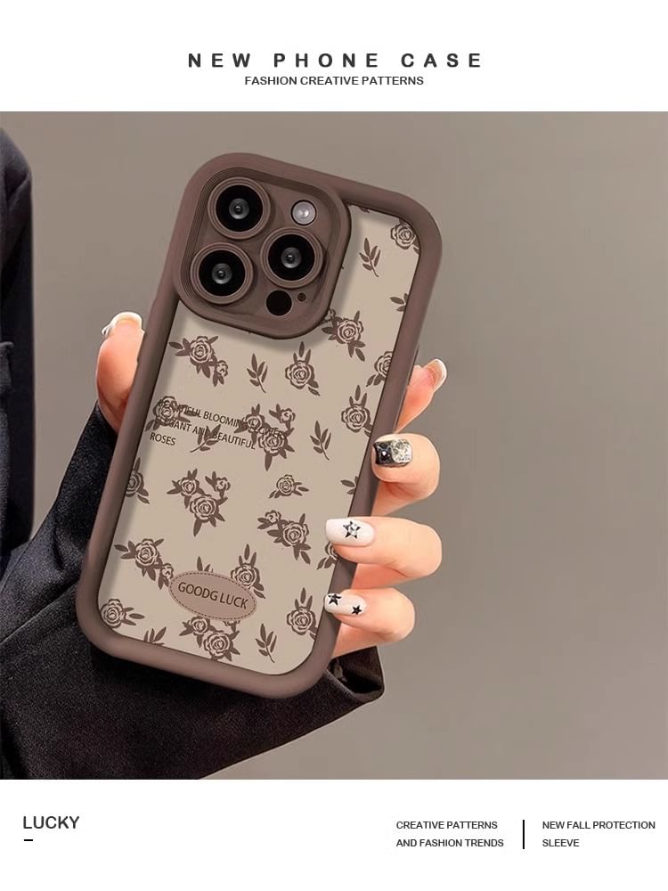 Floral Phone Lettering Case