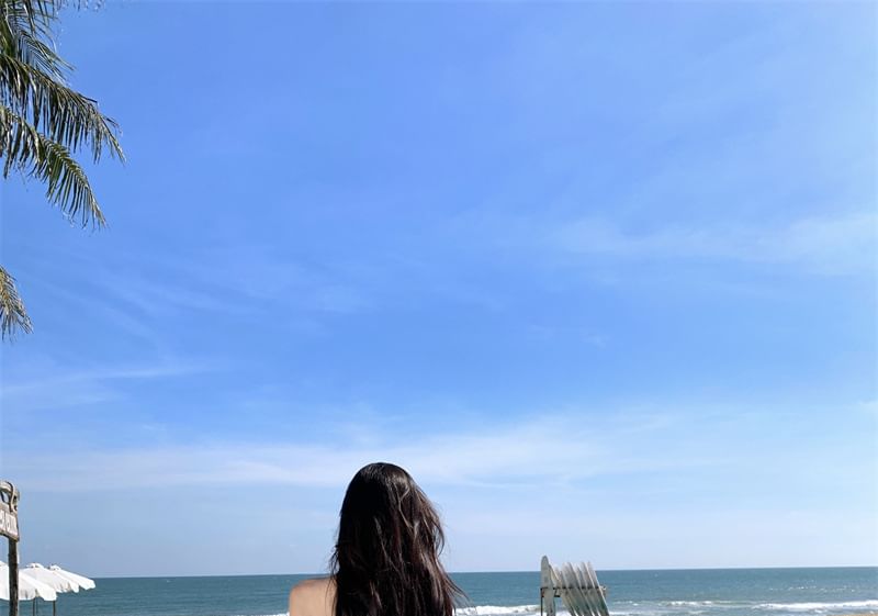 Sleeveless Plain Dress Maxi A0-Line