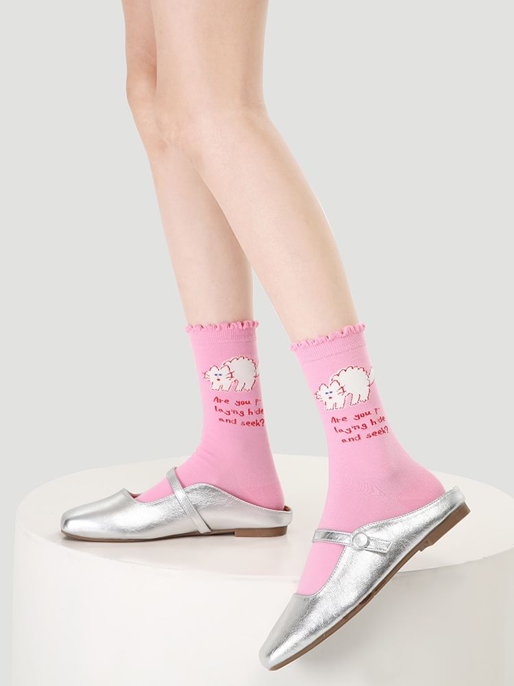 Set of 5 Pairs: Print Socks