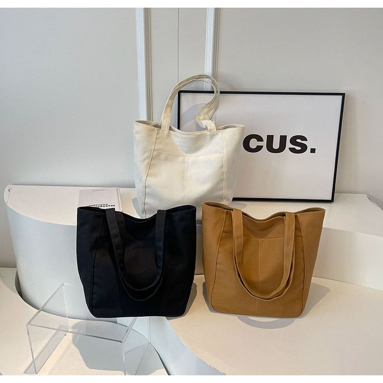 Plain Bag Canvas Tote