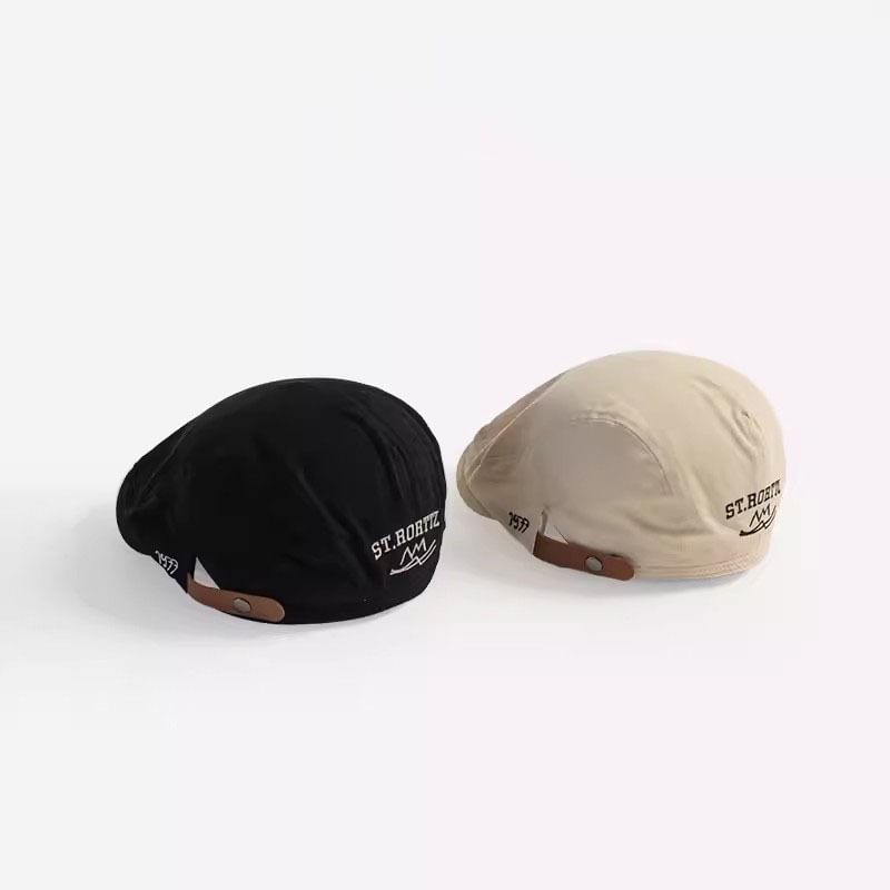 Flat Numerical Embroidered Cap