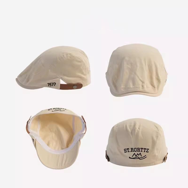 Flat Numerical Embroidered Cap