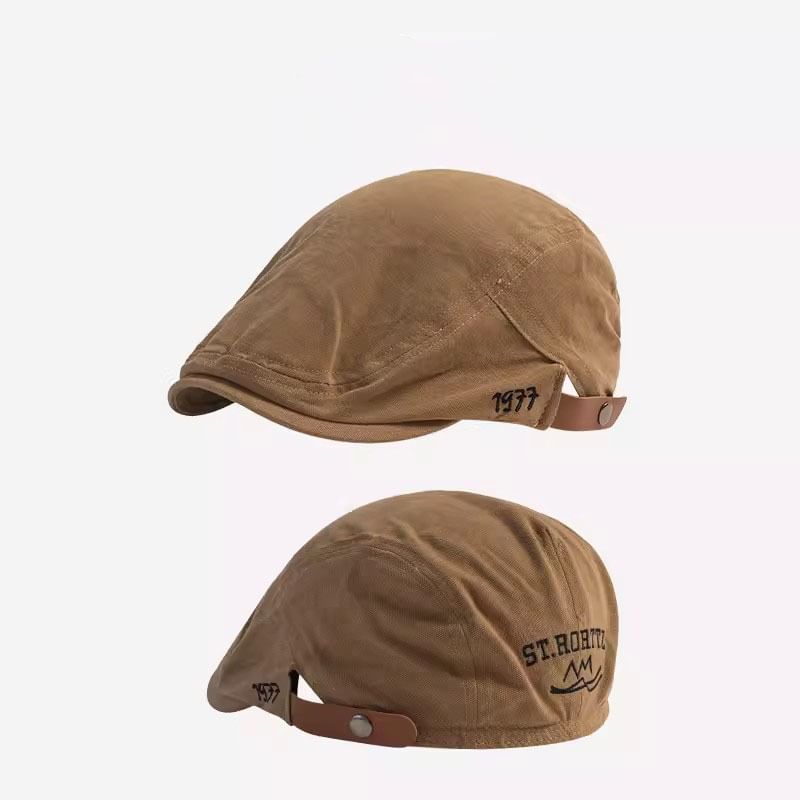 Flat Numerical Embroidered Cap