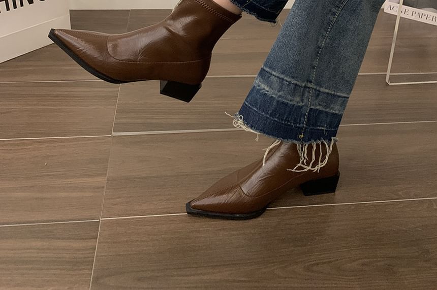 Chunky Boots Heel Short